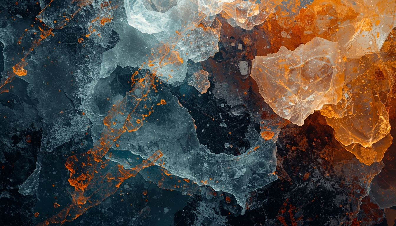 Abstract mineral texture suggesting elemental variety